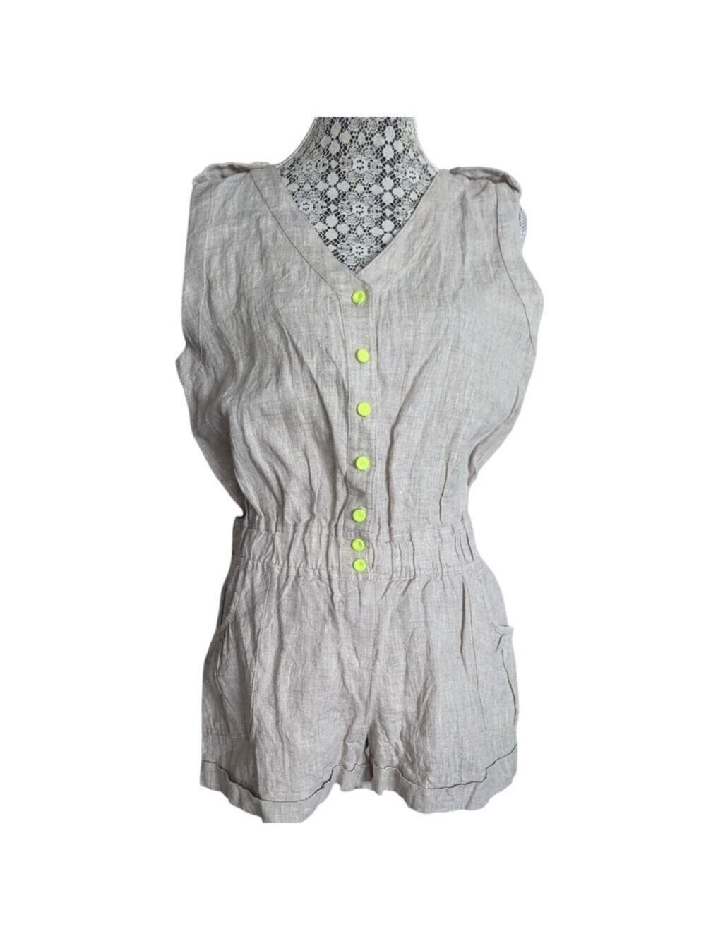 Linen Romper - Picture 3 of 9